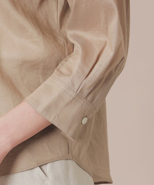 MACKINTOSH LONDON（マッキントッシュ ロンドン）の「【WEB・一部店舗限定】ピケボイルブラウス（シャツ/ブラウス・レディース・ベージュ/ネイビー・38/40）」の9枚目の写真