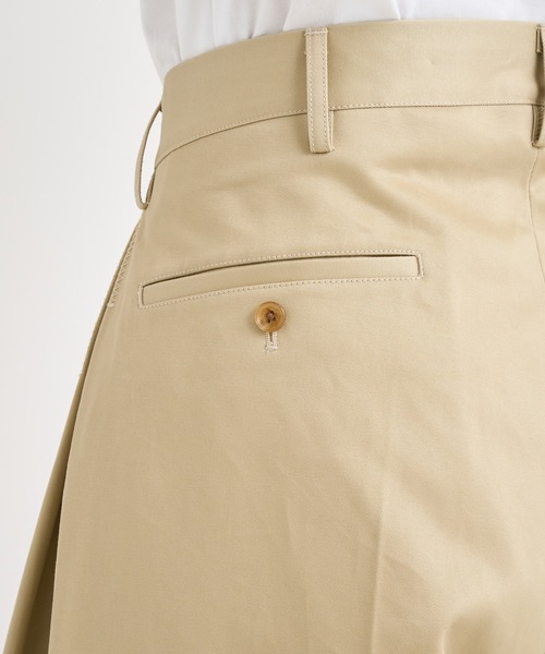 コッキ　khoki プリーツデザインチノパンツ　サイズ3 KHOKI/コッキ】Pleat-design pants（その他パンツ）｜KHOKI