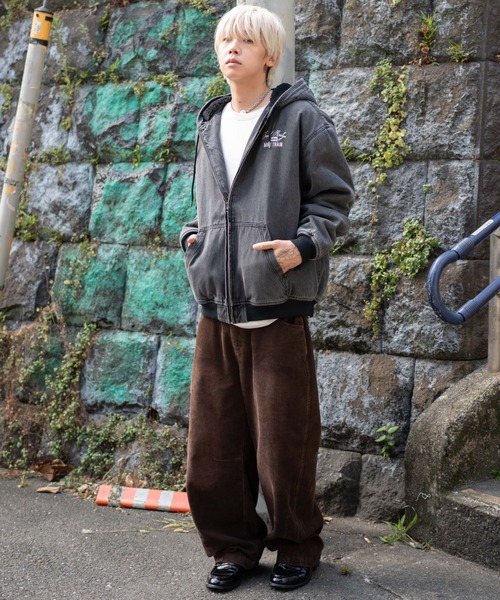 WEGO/【25年秋冬新作】ワーカーズボアフードブルゾン（ブルゾン