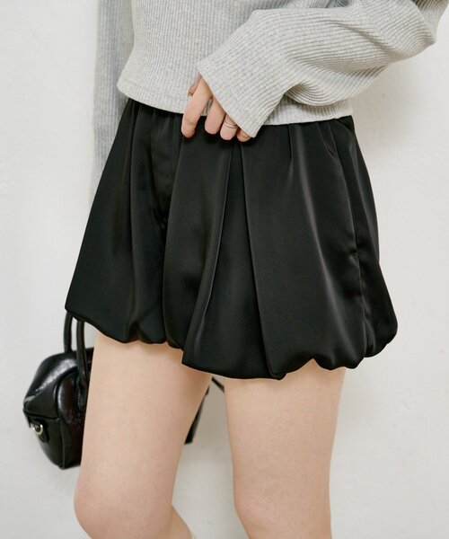 Kastane（カスタネ）の「【新色追加】バルーンショートパンツ（その他パンツ・レディース・ブラウン/アイボリー/ブラック・FREE）」の5枚目の写真