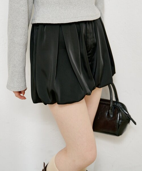 Kastane（カスタネ）の「【新色追加】バルーンショートパンツ（その他パンツ・レディース・ブラウン/アイボリー/ブラック・FREE）」の6枚目の写真