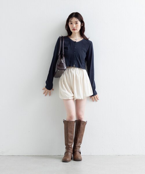 Kastane（カスタネ）の「【新色追加】バルーンショートパンツ（その他パンツ・レディース・ブラウン/アイボリー/ブラック・FREE）」の16枚目の写真