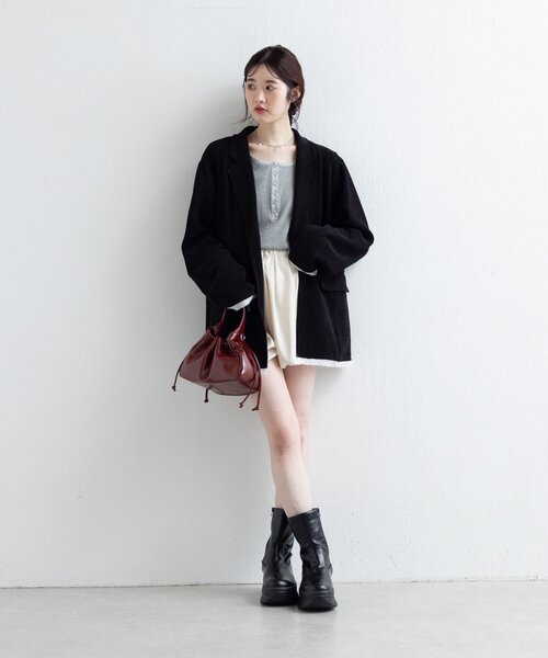 Kastane（カスタネ）の「【新色追加】バルーンショートパンツ（その他パンツ・レディース・ブラウン/アイボリー/ブラック・FREE）」の19枚目の写真