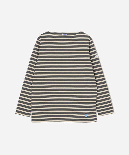 ORCIVAL（オーシバル）の「ORCIVAL | コットンロード フレンチバスクTシャツ WOMEN（Tシャツ/カットソー・レディース・グレー系その他/ブラウン系その他/ホワイト系その他6/ブルー系その他5/アイボリー/ブラック系その他/ダークブラウン/レッド系その他/ブルー系その他/ベージュ系その他/イエロー系その他/ホワイト系その他5/ブラック/ブラック系その他2/グレイッシュベージュ/グリーン系その他・1/0/2）」の8枚目の写真