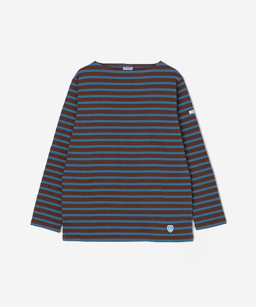 ORCIVAL（オーシバル）の「ORCIVAL | コットンロード フレンチバスクTシャツ WOMEN（Tシャツ/カットソー・レディース・グレー系その他/ブラウン系その他/ホワイト系その他6/ブルー系その他5/アイボリー/ブラック系その他/ダークブラウン/レッド系その他/ブルー系その他/ベージュ系その他/イエロー系その他/ホワイト系その他5/ブラック/ブラック系その他2/グレイッシュベージュ/グリーン系その他・1/0/2）」の10枚目の写真