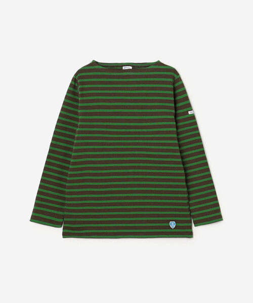 ORCIVAL（オーシバル）の「ORCIVAL | コットンロード フレンチバスクTシャツ WOMEN（Tシャツ/カットソー・レディース・グレー系その他/ブラウン系その他/ホワイト系その他6/ブルー系その他5/アイボリー/ブラック系その他/ダークブラウン/レッド系その他/ブルー系その他/ベージュ系その他/イエロー系その他/ホワイト系その他5/ブラック/ブラック系その他2/グレイッシュベージュ/グリーン系その他・1/0/2）」の12枚目の写真