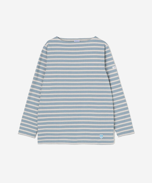 ORCIVAL（オーシバル）の「ORCIVAL | コットンロード フレンチバスクTシャツ WOMEN（Tシャツ/カットソー・レディース・グレー系その他/ブラウン系その他/ホワイト系その他6/ブルー系その他5/アイボリー/ブラック系その他/ダークブラウン/レッド系その他/ブルー系その他/ベージュ系その他/イエロー系その他/ホワイト系その他5/ブラック/ブラック系その他2/グレイッシュベージュ/グリーン系その他・1/0/2）」の13枚目の写真