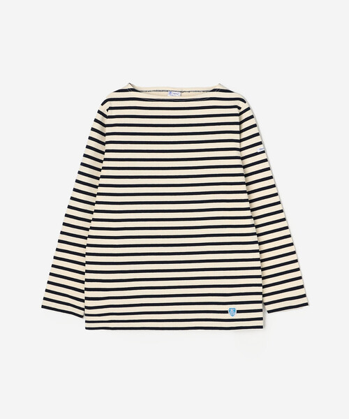 ORCIVAL（オーシバル）の「ORCIVAL | コットンロード フレンチバスクTシャツ WOMEN（Tシャツ/カットソー・レディース・グレー系その他/ブラウン系その他/ホワイト系その他6/ブルー系その他5/アイボリー/ブラック系その他/ダークブラウン/レッド系その他/ブルー系その他/ベージュ系その他/イエロー系その他/ホワイト系その他5/ブラック/ブラック系その他2/グレイッシュベージュ/グリーン系その他・1/0/2）」の3枚目の写真