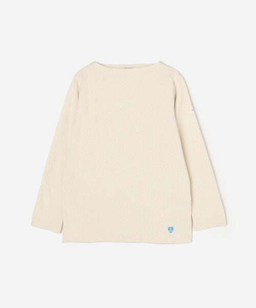 ORCIVAL（オーシバル）の「ORCIVAL | コットンロード フレンチバスクTシャツ WOMEN（Tシャツ/カットソー・レディース・グレー系その他/ブラウン系その他/ホワイト系その他6/ブルー系その他5/アイボリー/ブラック系その他/ダークブラウン/レッド系その他/ブルー系その他/ベージュ系その他/イエロー系その他/ホワイト系その他5/ブラック/ブラック系その他2/グレイッシュベージュ/グリーン系その他・1/0/2）」の2枚目の写真