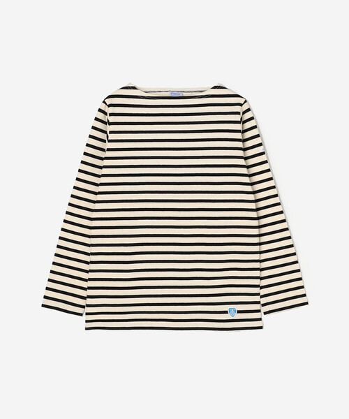 ORCIVAL（オーシバル）の「ORCIVAL | コットンロード フレンチバスクTシャツ WOMEN（Tシャツ/カットソー・レディース・グレー系その他/ブラウン系その他/ホワイト系その他6/ブルー系その他5/アイボリー/ブラック系その他/ダークブラウン/レッド系その他/ブルー系その他/ベージュ系その他/イエロー系その他/ホワイト系その他5/ブラック/ブラック系その他2/グレイッシュベージュ/グリーン系その他・1/0/2）」の4枚目の写真