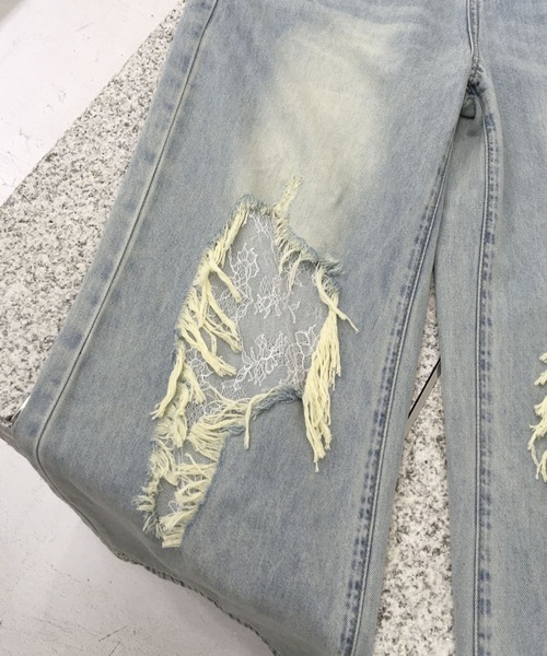 VEILA(ヴェイラ)の「クラッシュデザイン ダメージデニムパンツ(デニムパンツ・レディース・ライトブルー・S/M/L)」の21枚目の写真