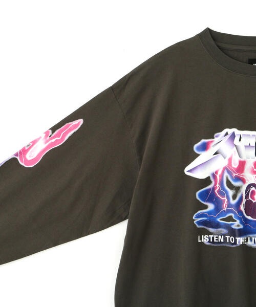 L.H.P（エルエイチピー）の「YUNOCY×LHP/ゆのしー×エルエイチピー/LS T-SHIRT/コラボレーション ロングスリーブTシャツ（Tシャツ/カットソー・レディース・ブラック・F）」の5枚目の写真