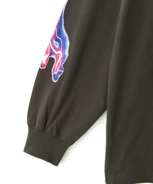 L.H.P（エルエイチピー）の「YUNOCY×LHP/ゆのしー×エルエイチピー/LS T-SHIRT/コラボレーション ロングスリーブTシャツ（Tシャツ/カットソー・レディース・ブラック・F）」の6枚目の写真