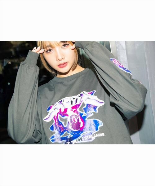 L.H.P（エルエイチピー）の「YUNOCY×LHP/ゆのしー×エルエイチピー/LS T-SHIRT/コラボレーション ロングスリーブTシャツ（Tシャツ/カットソー・レディース・ブラック・F）」の12枚目の写真