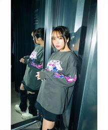 L.H.P（エルエイチピー）の「YUNOCY×LHP/ゆのしー×エルエイチピー/LS T-SHIRT/コラボレーション ロングスリーブTシャツ（Tシャツ/カットソー）」