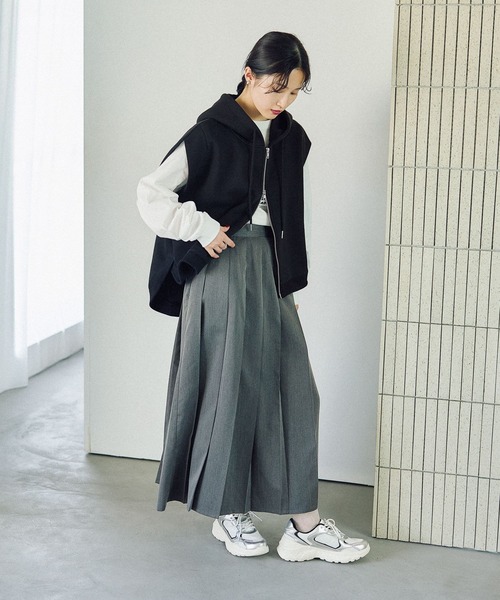 LEPSIM ゆきはプロデュース　ベスト 生産余剰分追加販売 》【ゆきは企画】ギャザー2WAYベスト