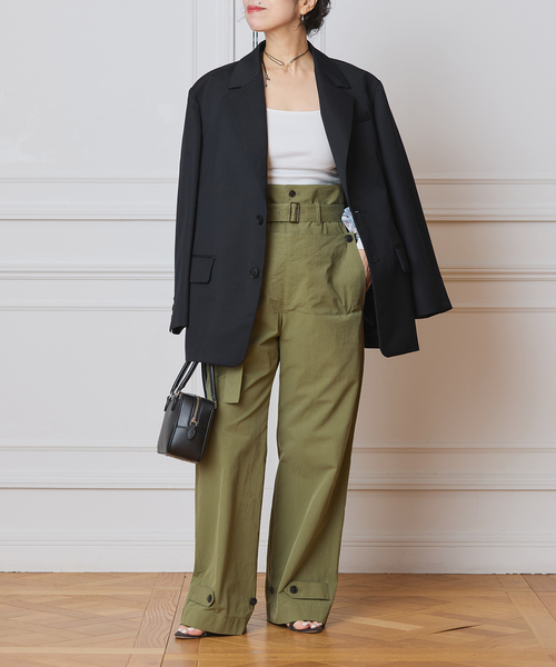 IENA LA BOUCLE（イエナラブークル）の「IENA LA BOUCLE ウールモヘヤ2Bジャケット（テーラードジャケット・レディース・ブラック・FREE）」の18枚目の写真