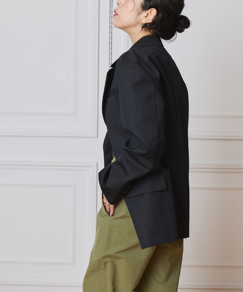 IENA LA BOUCLE ウールモヘヤ2Bジャケット（テーラードジャケット