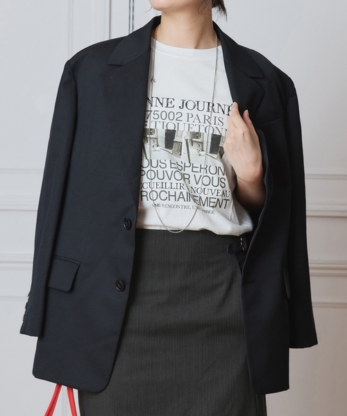 IENA LA BOUCLE ウールモヘヤ2Bジャケット（テーラードジャケット