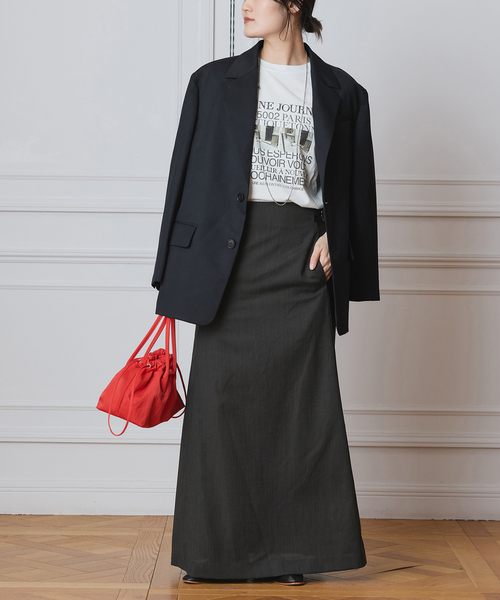 IENA LA BOUCLE（イエナラブークル）の「IENA LA BOUCLE ウールモヘヤ2Bジャケット（テーラードジャケット・レディース・ブラック・FREE）」の6枚目の写真