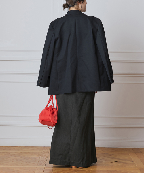 IENA LA BOUCLE（イエナラブークル）の「IENA LA BOUCLE ウールモヘヤ2Bジャケット（テーラードジャケット・レディース・ブラック・FREE）」の7枚目の写真