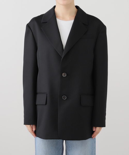 IENA LA BOUCLE（イエナラブークル）の「IENA LA BOUCLE ウールモヘヤ2Bジャケット（テーラードジャケット・レディース・ブラック・FREE）」の8枚目の写真