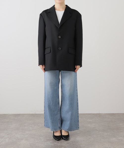 IENA LA BOUCLE（イエナラブークル）の「IENA LA BOUCLE ウールモヘヤ2Bジャケット（テーラードジャケット・レディース・ブラック・FREE）」の9枚目の写真