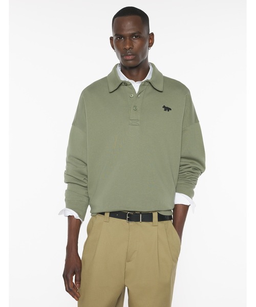 セール】PROFILE FOX OVERSIZE POLO SWEATSHIRT（スウェット）｜Maison