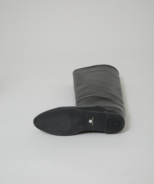 NANO universe（ナノユニバース）の「ワイドシャフトインヒールブーツ（ブーツ・レディース・ブラック・38/37/36）」の5枚目の写真