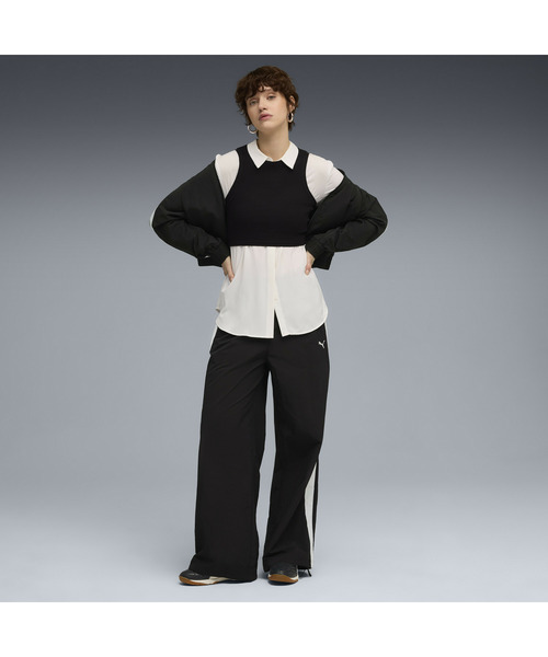 PUMA(プーマ)の「PUMA プーマ ウィメンズ T7 リラックスド ウーブン トラック パンツ(その他パンツ・レディース・ブラック・X-LARGE/MEDIUM/SMALL/LARGE)」の3枚目の写真