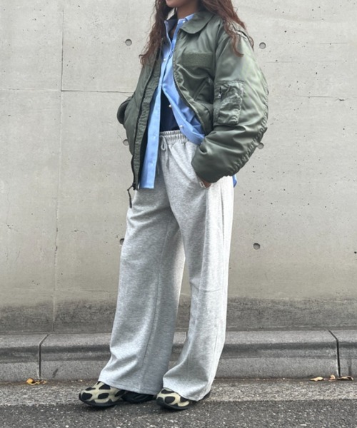 A.D.C.L.(エーディーシーエル)の「バレルシルエット ポンチスウェットパンツ(スウェットパンツ・レディース・ブラック/イエロー/グリーン/ピンク/ベージュ系・L/M)」の3枚目の写真