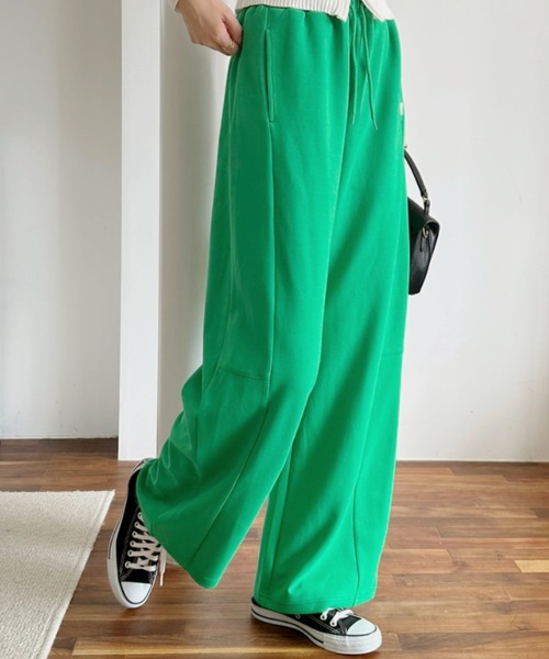 A.D.C.L.(エーディーシーエル)の「バレルシルエット ポンチスウェットパンツ(スウェットパンツ・レディース・ブラック/イエロー/グリーン/ピンク/ベージュ系・L/M)」の12枚目の写真