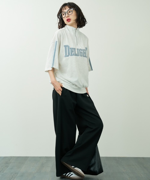 A.D.C.L.(エーディーシーエル)の「バレルシルエット ポンチスウェットパンツ(スウェットパンツ・レディース・ブラック/イエロー/グリーン/ピンク/ベージュ系/ベビーピンク・L/M)」の15枚目の写真