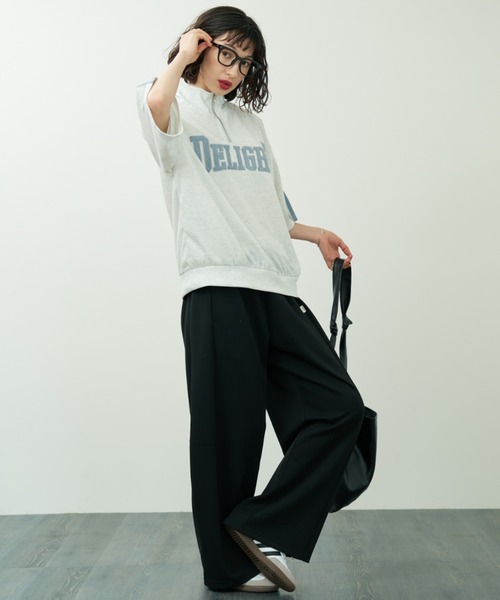 A.D.C.L.(エーディーシーエル)の「バレルシルエット ポンチスウェットパンツ(スウェットパンツ・レディース・ブラック/イエロー/グリーン/ピンク/ベージュ系/ベビーピンク・L/M)」の17枚目の写真