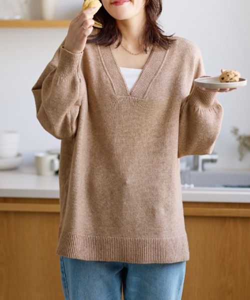 ニットセーター 裏編みニットセーター - ネイビーブルー | ZARA Japan / 日本