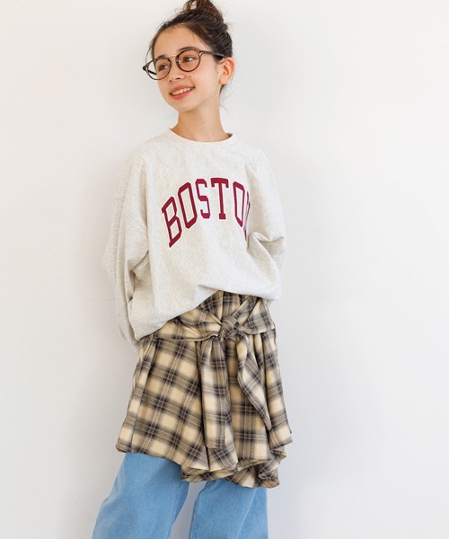 coca(coca)(コカ)の「キッズ チェックシャツ腰巻風スカート(スカート・キッズ・A/B・120/150/130/140)」の8枚目の写真