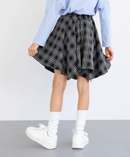 coca(coca)(コカ)の「キッズ チェックシャツ腰巻風スカート(スカート・キッズ・A/B・120/150/130/140)」の10枚目の写真