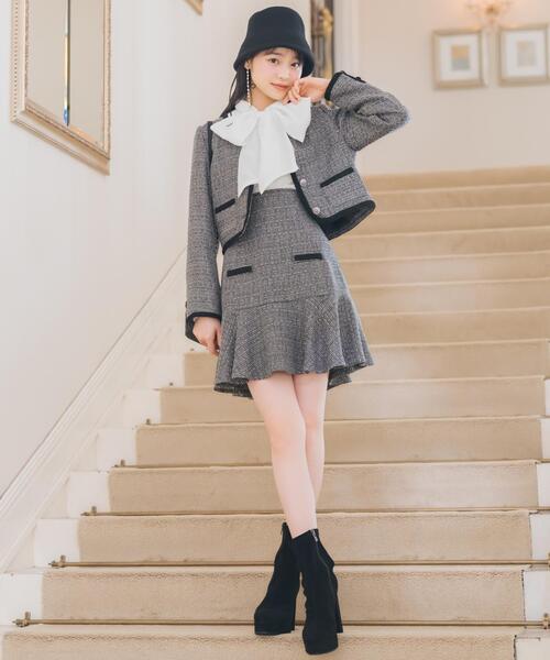 WILLSELECTION（ウィルセレクション）の「ボリュームリボンタイブラウス（シャツ/ブラウス・レディース・ラベンダー/ブラック/オフホワイト・FREE）」の5枚目の写真