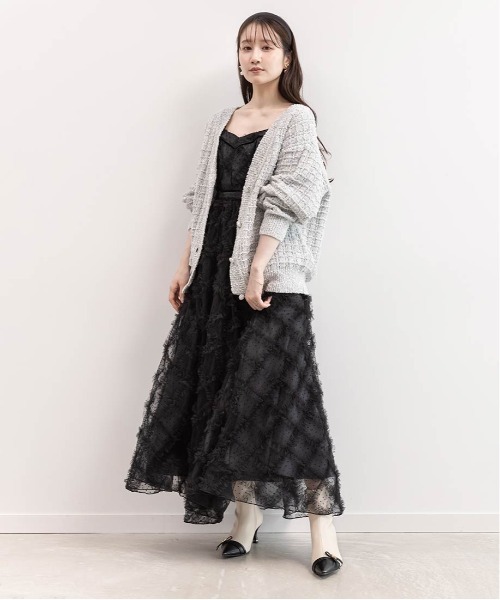 RANDA（ランダ）の「ラメファンシーヤーンニットカーディガン（カーディガン/ボレロ・レディース・ネイビー/ピンク/グレー・FREE）」の7枚目の写真