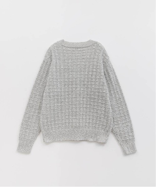 RANDA（ランダ）の「ラメファンシーヤーンニットカーディガン（カーディガン/ボレロ・レディース・ネイビー/ピンク/グレー・FREE）」の18枚目の写真