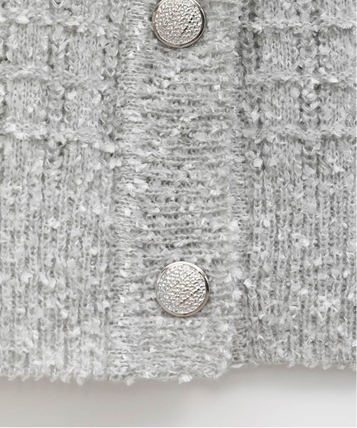 RANDA（ランダ）の「ラメファンシーヤーンニットカーディガン（カーディガン/ボレロ・レディース・ネイビー/ピンク/グレー・FREE）」の20枚目の写真