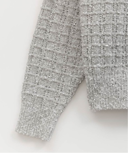 RANDA（ランダ）の「ラメファンシーヤーンニットカーディガン（カーディガン/ボレロ・レディース・ネイビー/ピンク/グレー・FREE）」の21枚目の写真