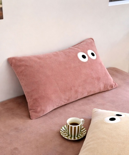 Port（ポート）の「【 Port / ポート 】 ダブルアイ フェイス クッションカバー / 枕カバー #（クッション/クッションカバー・レディース・グレー/ピンク/パープル/ライトブルー/ベージュ/ピンクベージュ・FREE）」の6枚目の写真