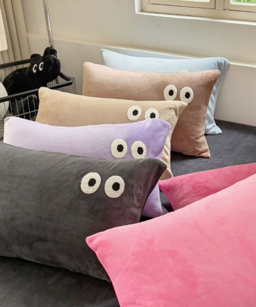 Port（ポート）の「【 Port / ポート 】 ダブルアイ フェイス クッションカバー / 枕カバー #（クッション/クッションカバー・レディース・グレー/ピンク/パープル/ライトブルー/ベージュ/ピンクベージュ・FREE）」の11枚目の写真