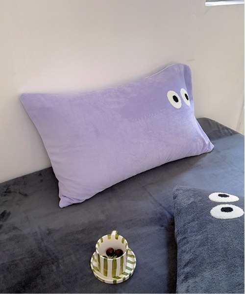 Port（ポート）の「【 Port / ポート 】 ダブルアイ フェイス クッションカバー / 枕カバー #（クッション/クッションカバー・レディース・グレー/ピンク/パープル/ライトブルー/ベージュ/ピンクベージュ・FREE）」の12枚目の写真