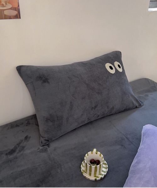 Port（ポート）の「【 Port / ポート 】 ダブルアイ フェイス クッションカバー / 枕カバー #（クッション/クッションカバー・レディース・グレー/ピンク/パープル/ライトブルー/ベージュ/ピンクベージュ・FREE）」の7枚目の写真