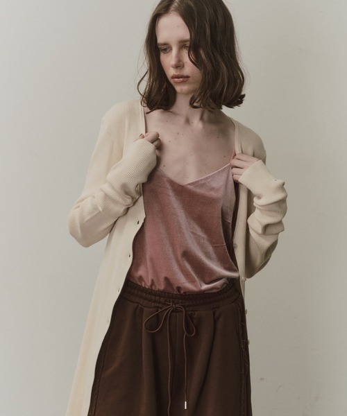 ベロアAラインキャミ（キャミソール）｜LA BELLE ETUDE（ラベル