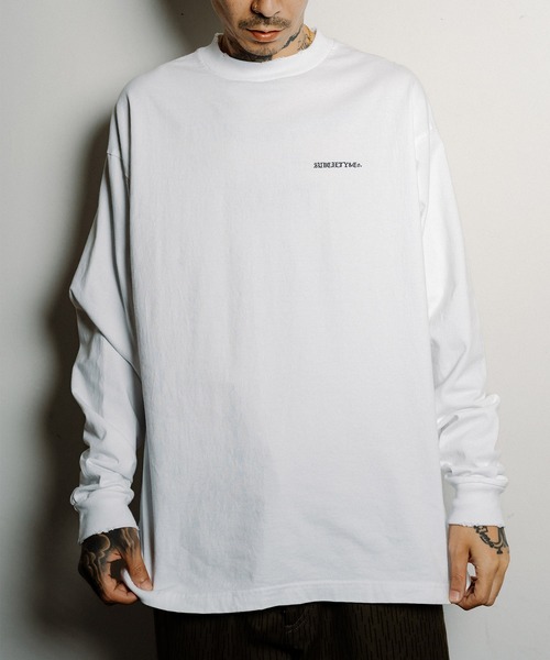 Subciety(サブサエティ)の「Damage logo tee(Tシャツ/カットソー・メンズ・ブラック/ホワイト・MEDIUM/LARGE/X-LARGE/SMALL)」の1枚目の写真
