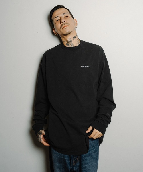 Subciety(サブサエティ)の「Damage logo tee(Tシャツ/カットソー・メンズ・ブラック/ホワイト・MEDIUM/LARGE/X-LARGE/SMALL)」の2枚目の写真