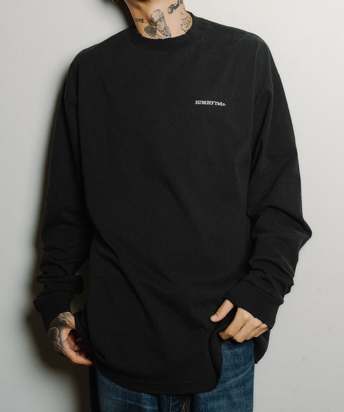 Subciety(サブサエティ)の「Damage logo tee(Tシャツ/カットソー・メンズ・ブラック/ホワイト・MEDIUM/LARGE/X-LARGE/SMALL)」の4枚目の写真